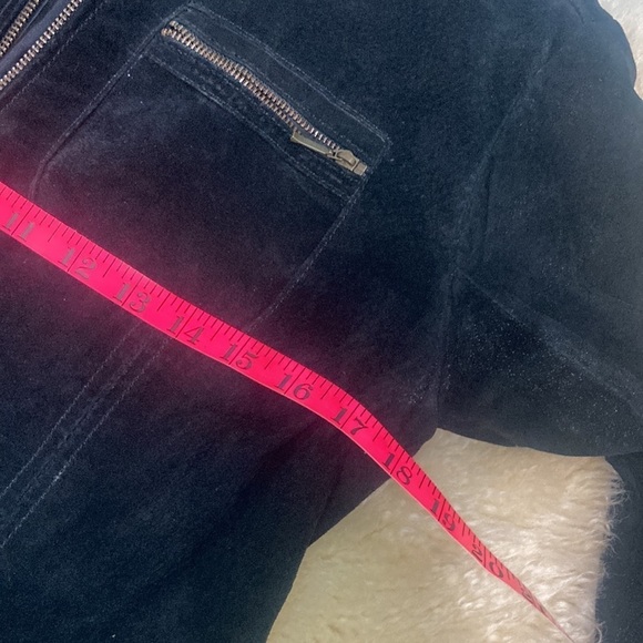 Black suede jacket size S - Picture 7 of 8